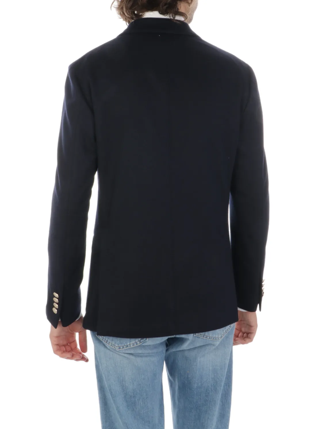 Eleventy | Giacca Doppiopetto Uomo in Lana e Cotone>Uomo Blazer E Giacche