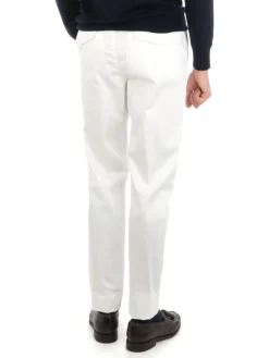 Eleventy | Panaloni Uomo Regimental in Cotone Stretch>Uomo Pantaloni