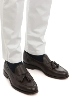 Eleventy | Panaloni Uomo Regimental in Cotone Stretch><noscript><img width=
