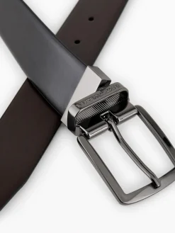 Emporio Armani | Cintura Uomo Reversibile in Pelle Liscia>Uomo Cinture