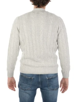 Filippo De Laurentiis | Cardigan Uomo in Lana a Treccia>Uomo Maglie
