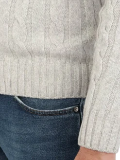 Filippo De Laurentiis | Cardigan Uomo in Lana a Treccia><noscript><img width=