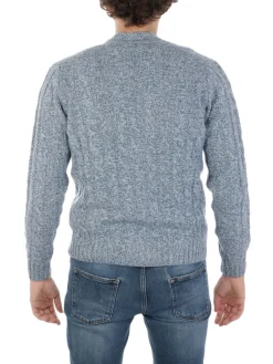 Filippo De Laurentiis | Cardigan Uomo in Lana a Treccia>Uomo Maglie