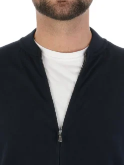 Filippo De Laurentiis | Felpa Uomo Bomber Zip in Cotone><noscript><img width=