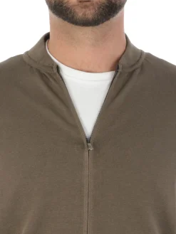 Filippo De Laurentiis | Felpa Uomo Bomber Zip in Cotone><noscript><img width=