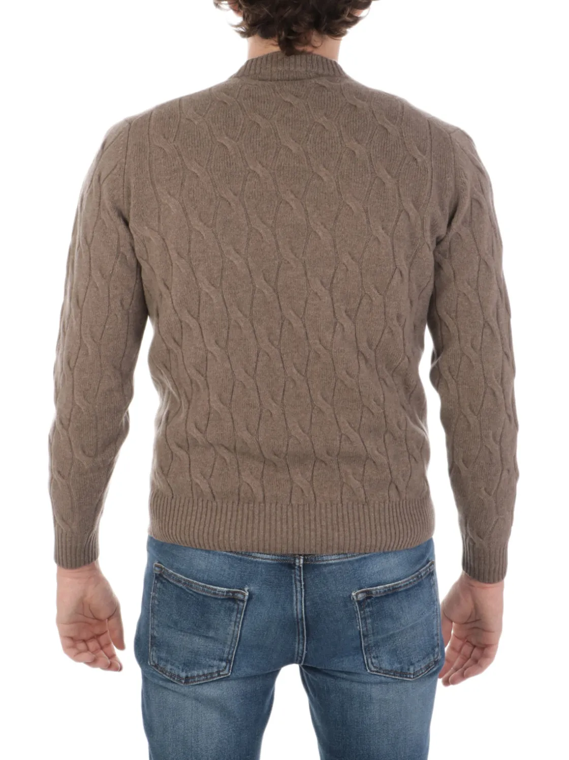 Filippo De Laurentiis | Maglia Uomo in Lana e Cashmere a Treccia>Uomo Maglie