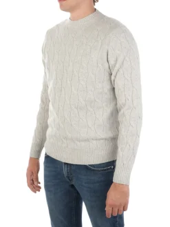 Filippo De Laurentiis | Maglia Uomo in Lana e Cashmere a Treccia>Uomo Maglie