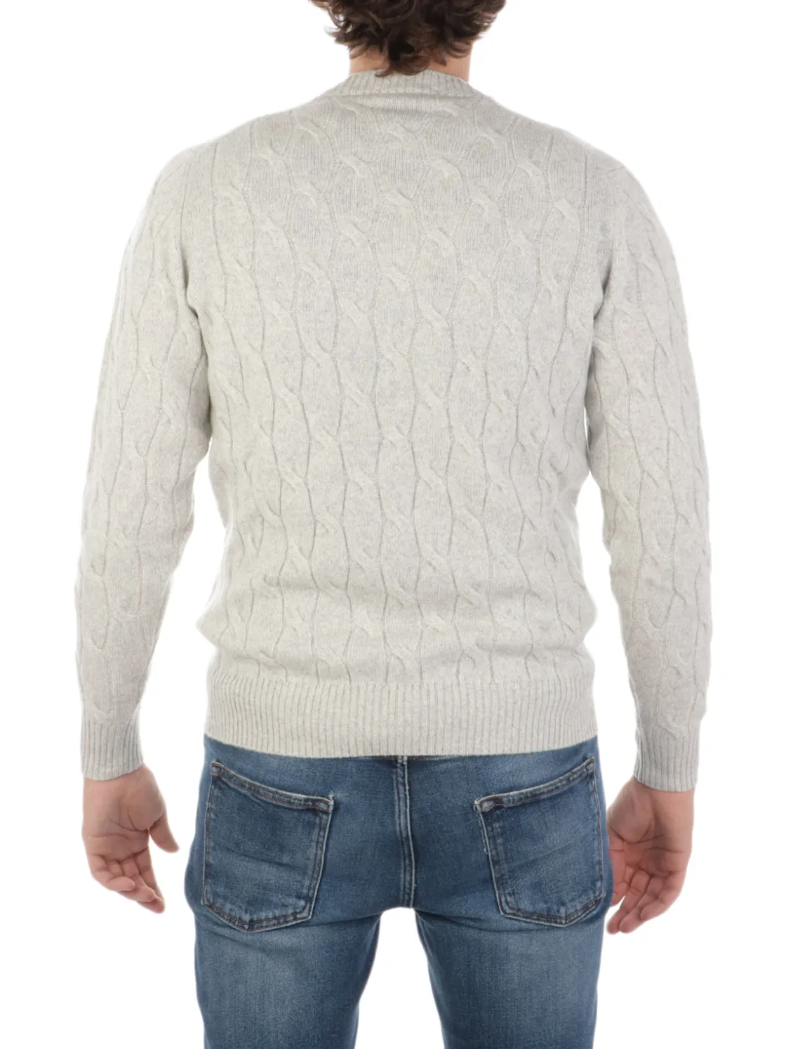 Filippo De Laurentiis | Maglia Uomo in Lana e Cashmere a Treccia>Uomo Maglie