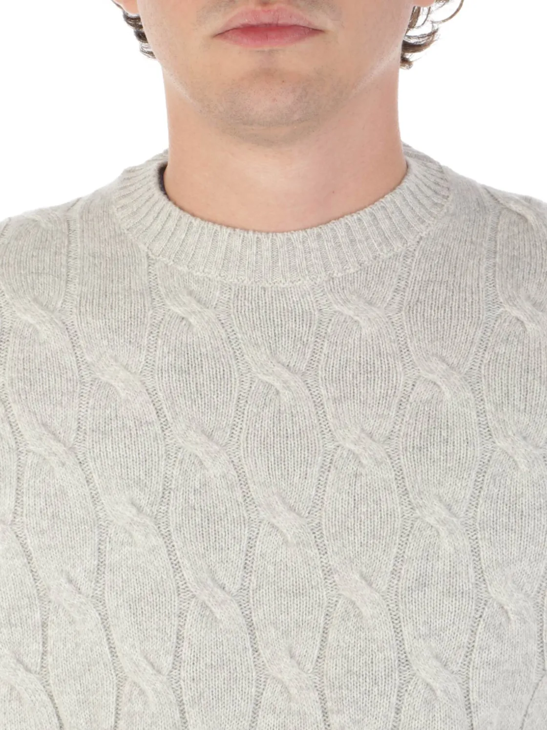 Filippo De Laurentiis | Maglia Uomo in Lana e Cashmere a Treccia>Uomo Maglie