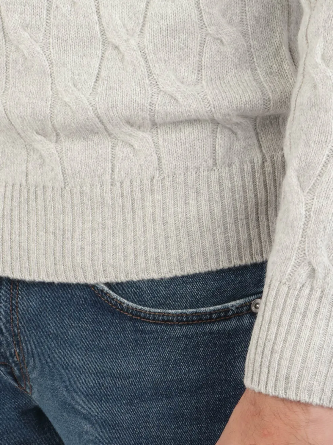 Filippo De Laurentiis | Maglia Uomo in Lana e Cashmere a Treccia>Uomo Maglie
