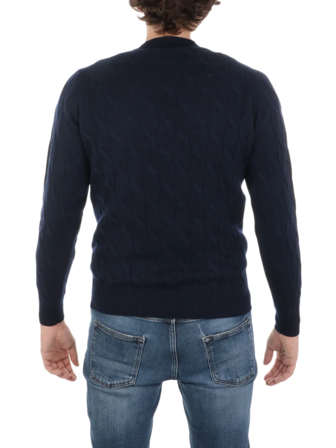 Filippo De Laurentiis | Maglia Uomo in Lana e Cashmere a Treccia>Uomo Maglie