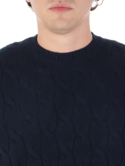 Filippo De Laurentiis | Maglia Uomo in Lana e Cashmere a Treccia><noscript><img width=