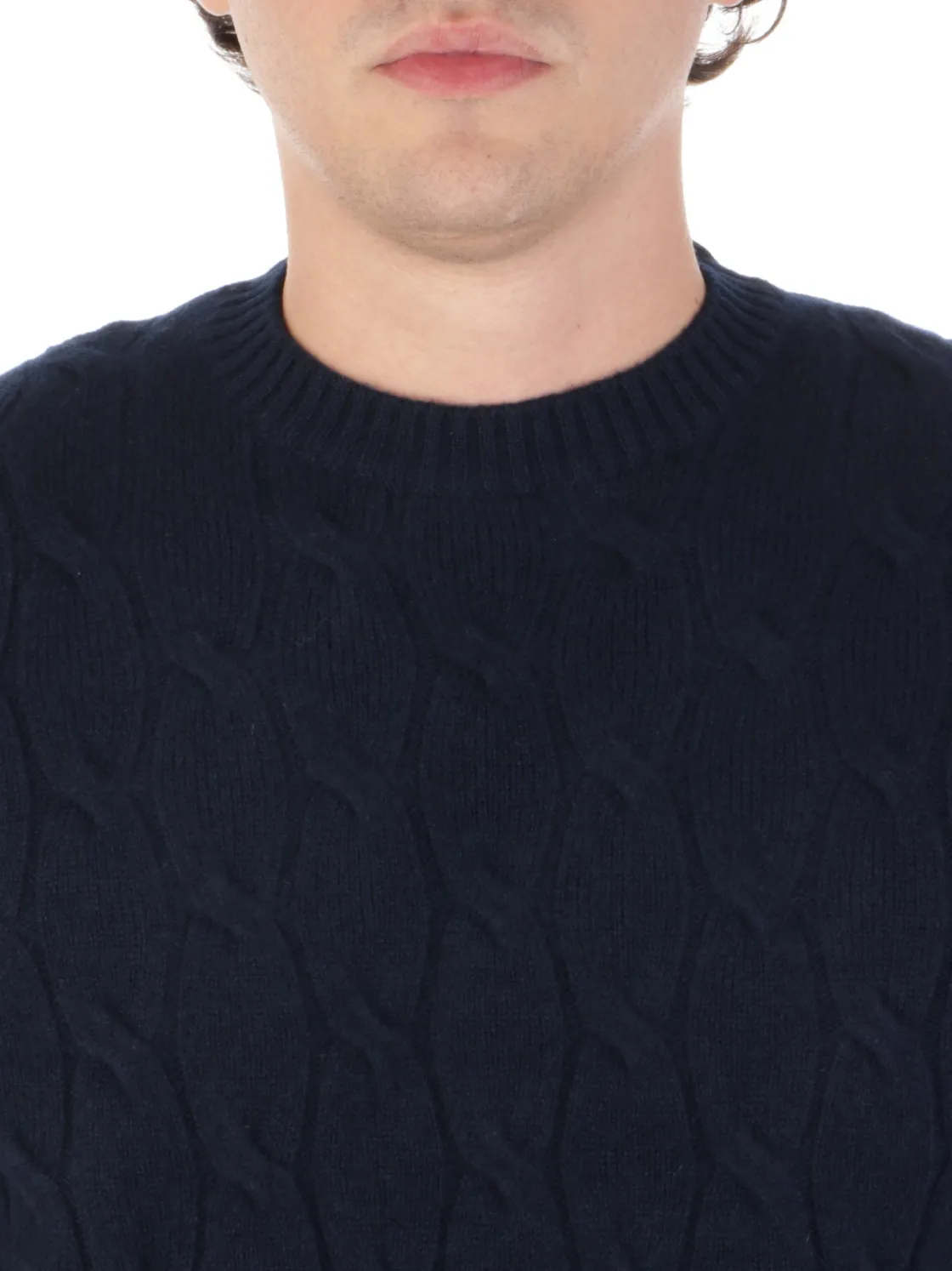 Filippo De Laurentiis | Maglia Uomo in Lana e Cashmere a Treccia>Uomo Maglie