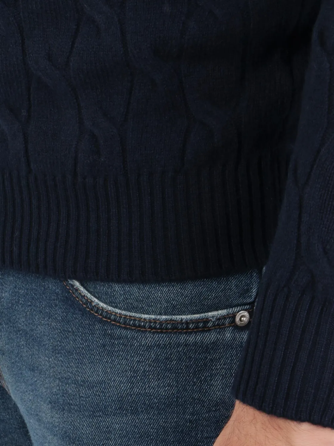 Filippo De Laurentiis | Maglia Uomo in Lana e Cashmere a Treccia>Uomo Maglie