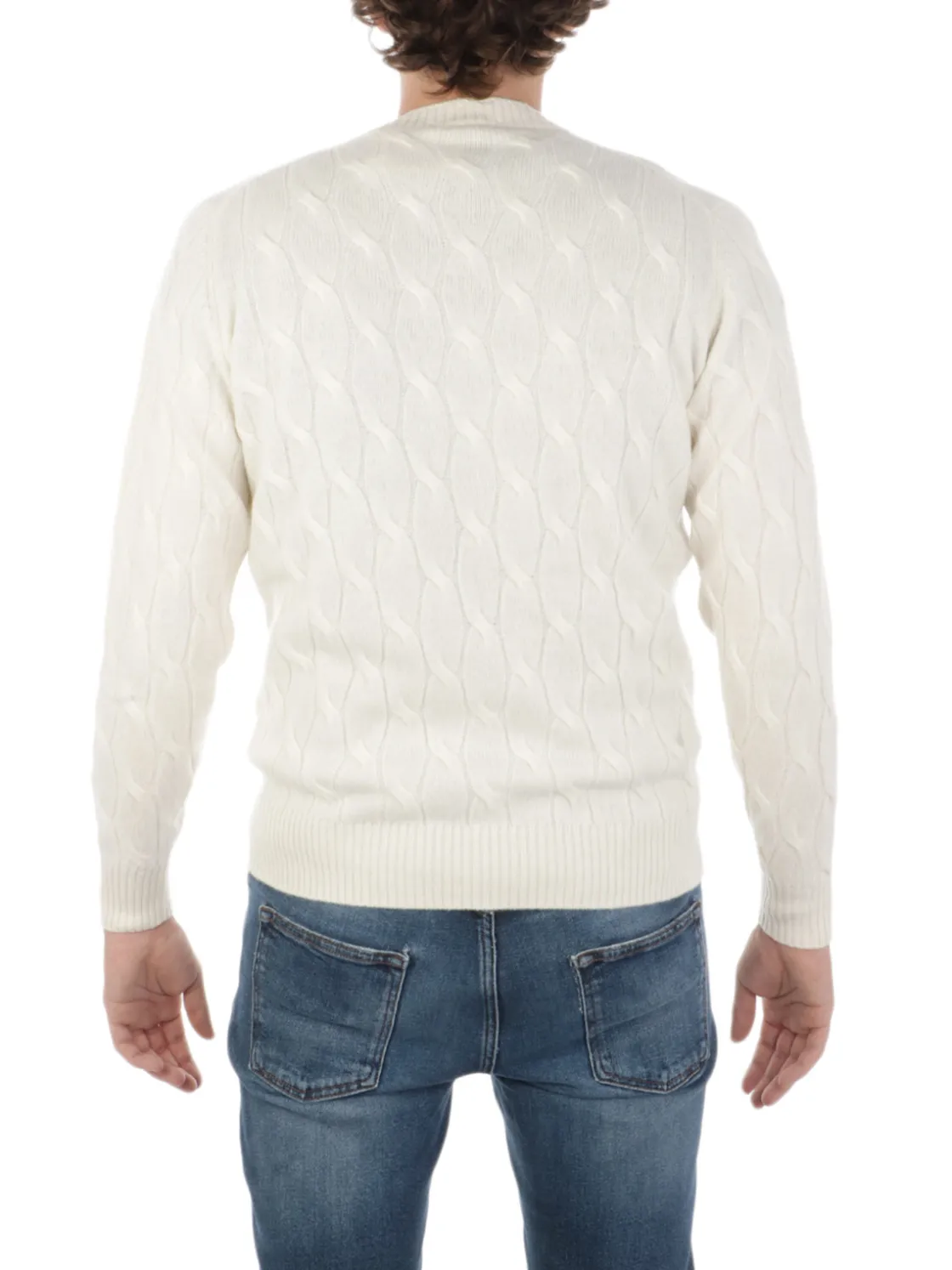 Filippo De Laurentiis | Maglia Uomo in Lana e Cashmere a Treccia>Uomo Maglie