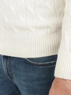 Filippo De Laurentiis | Maglia Uomo in Lana e Cashmere a Treccia><noscript><img width=