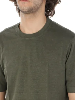 Filippo De Laurentiis | T-Shirt Uomo in Lino Stretch>Uomo T-Shirts