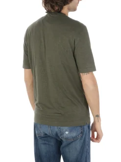 Filippo De Laurentiis | T-Shirt Uomo in Lino Stretch><noscript><img width=