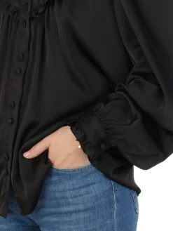 F.IT | Camicia Donna con Rouches><noscript><img width=