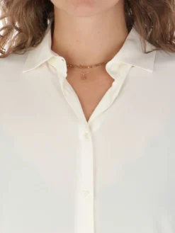 F.IT | Camicia Donna in Misto Seta><noscript><img width=