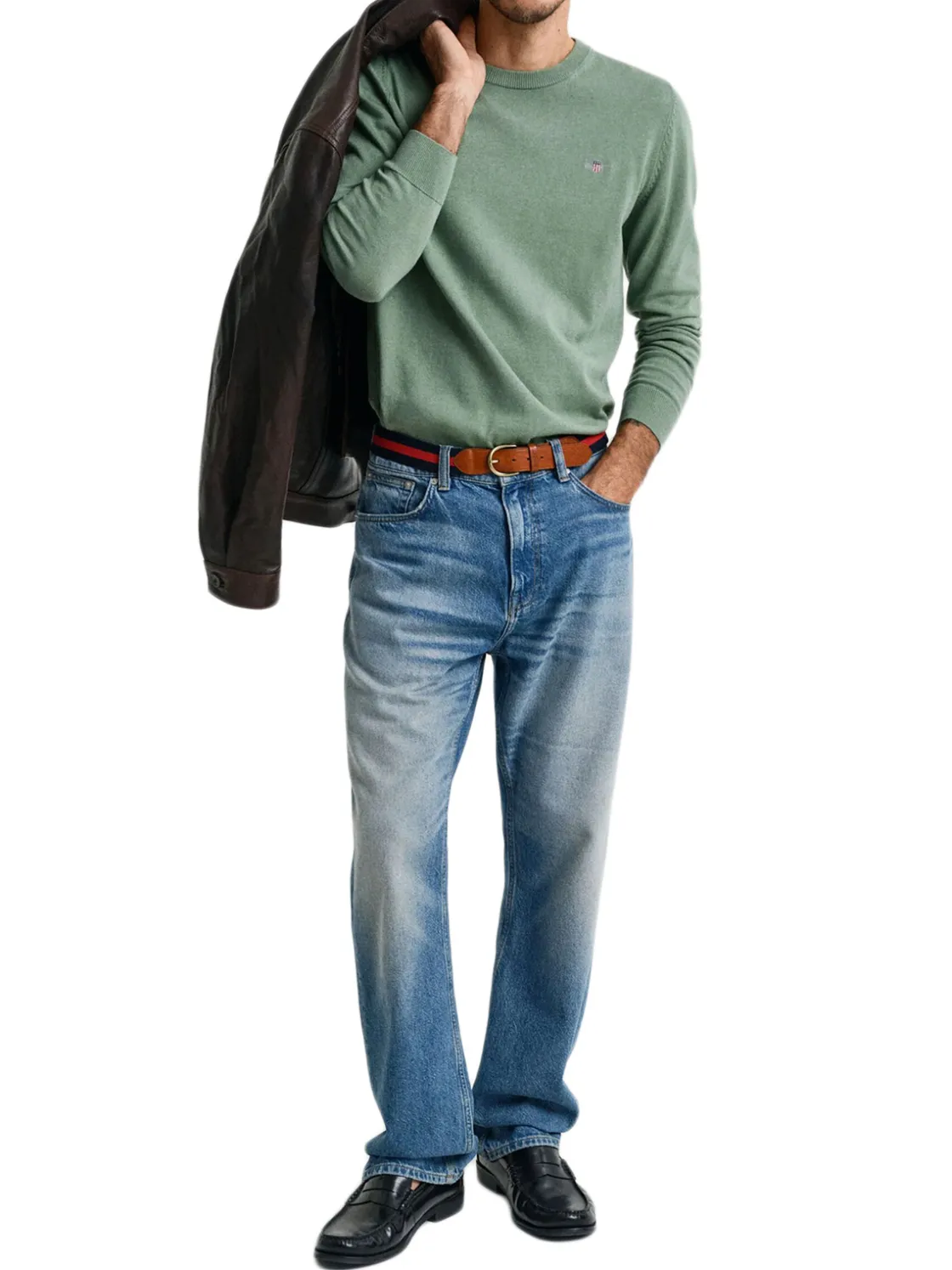 Gant | Classic Cotton C-Neck>Uomo Maglie