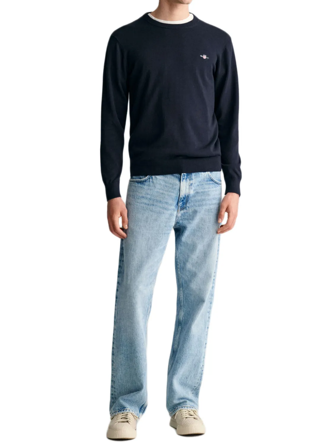 Gant | Classic Cotton C-Neck>Uomo Maglie