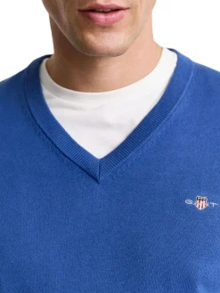 Gant | Classic Cotton V-Neck>Uomo Maglie