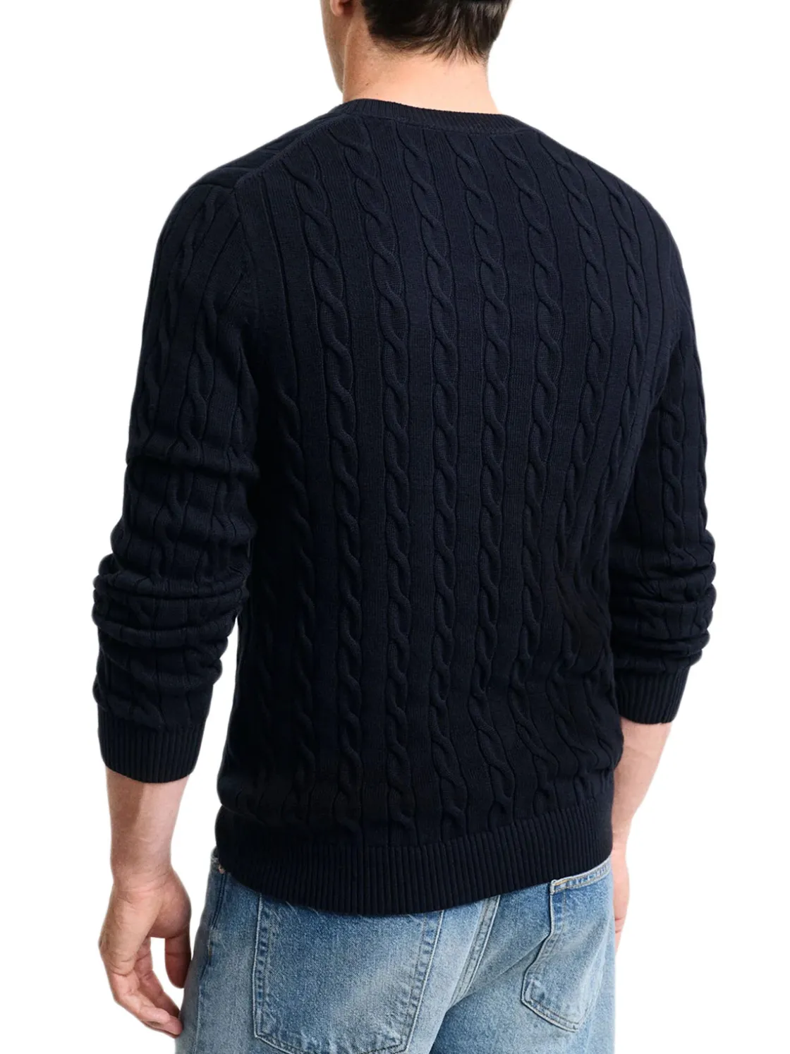Gant | Cotton Cable C-Neck>Uomo Maglie