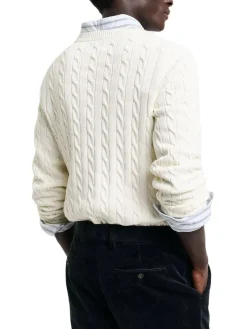 Gant | Cotton Cable C-Neck>Uomo Maglie