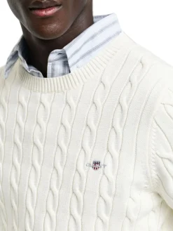 Gant | Cotton Cable C-Neck>Uomo Maglie