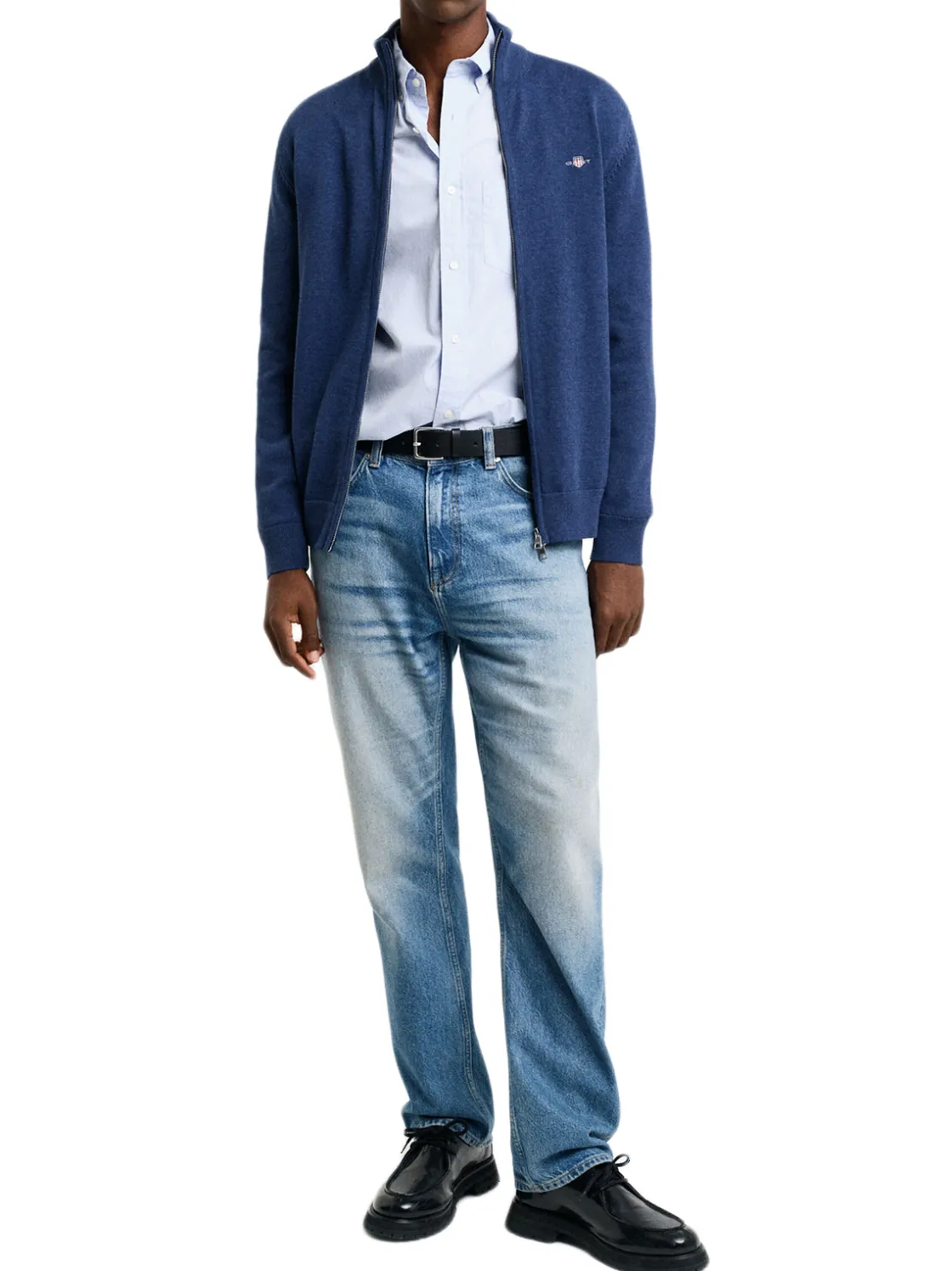 Gant | Cotton Zip Cardigan>Uomo Maglie