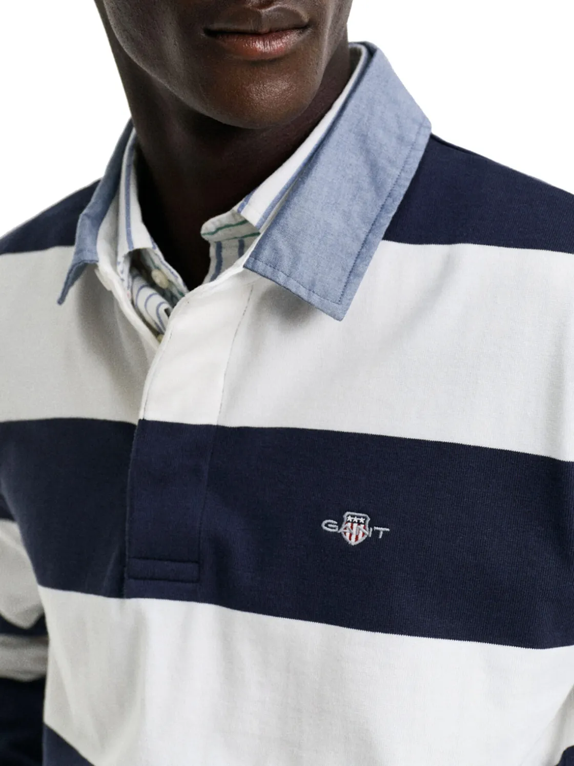 Gant | Reg Chambray Stripe Heavy Rugger>Uomo Polo