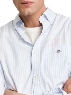 Gant | Reg Classic Poplin Stripe Shirt>Uomo Camicie