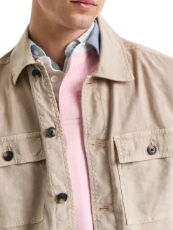 Gant | Reg Cot/Linen Overshirt>Uomo Camicie