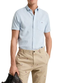 Gant | Reg Cotton Linen Ss Shirt><noscript><img width=