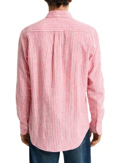 Gant | Reg Cotton Linen Stripe Shirt>Uomo Camicie