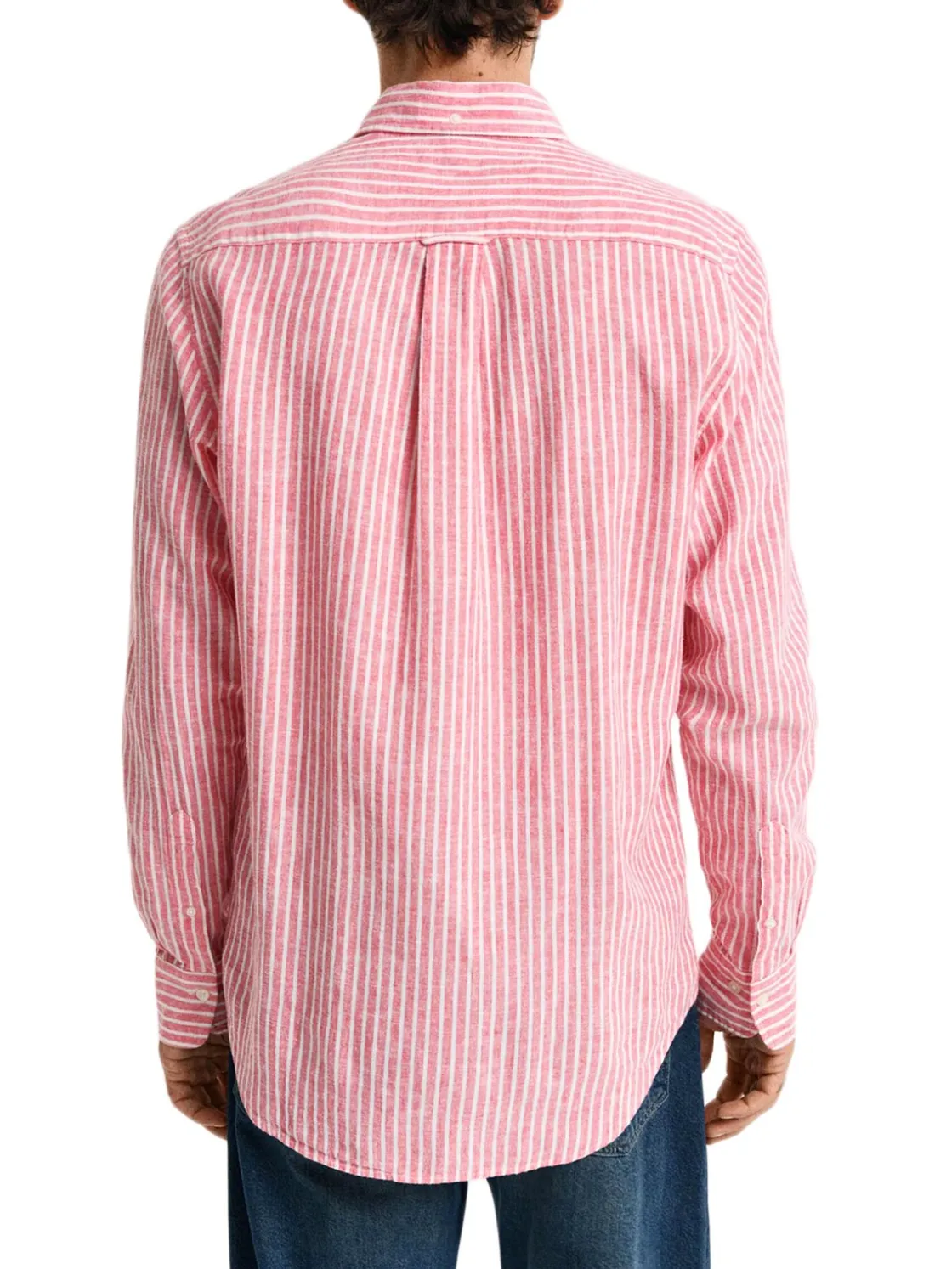 Gant | Reg Cotton Linen Stripe Shirt>Uomo Camicie