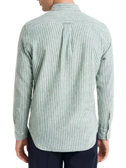 Gant | Reg Cotton Linen Stripe Shirt>Uomo Camicie