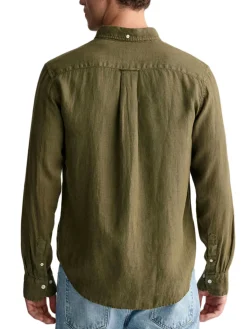 Gant | Reg Gmnt Dyed Linen Shirt>Uomo Camicie