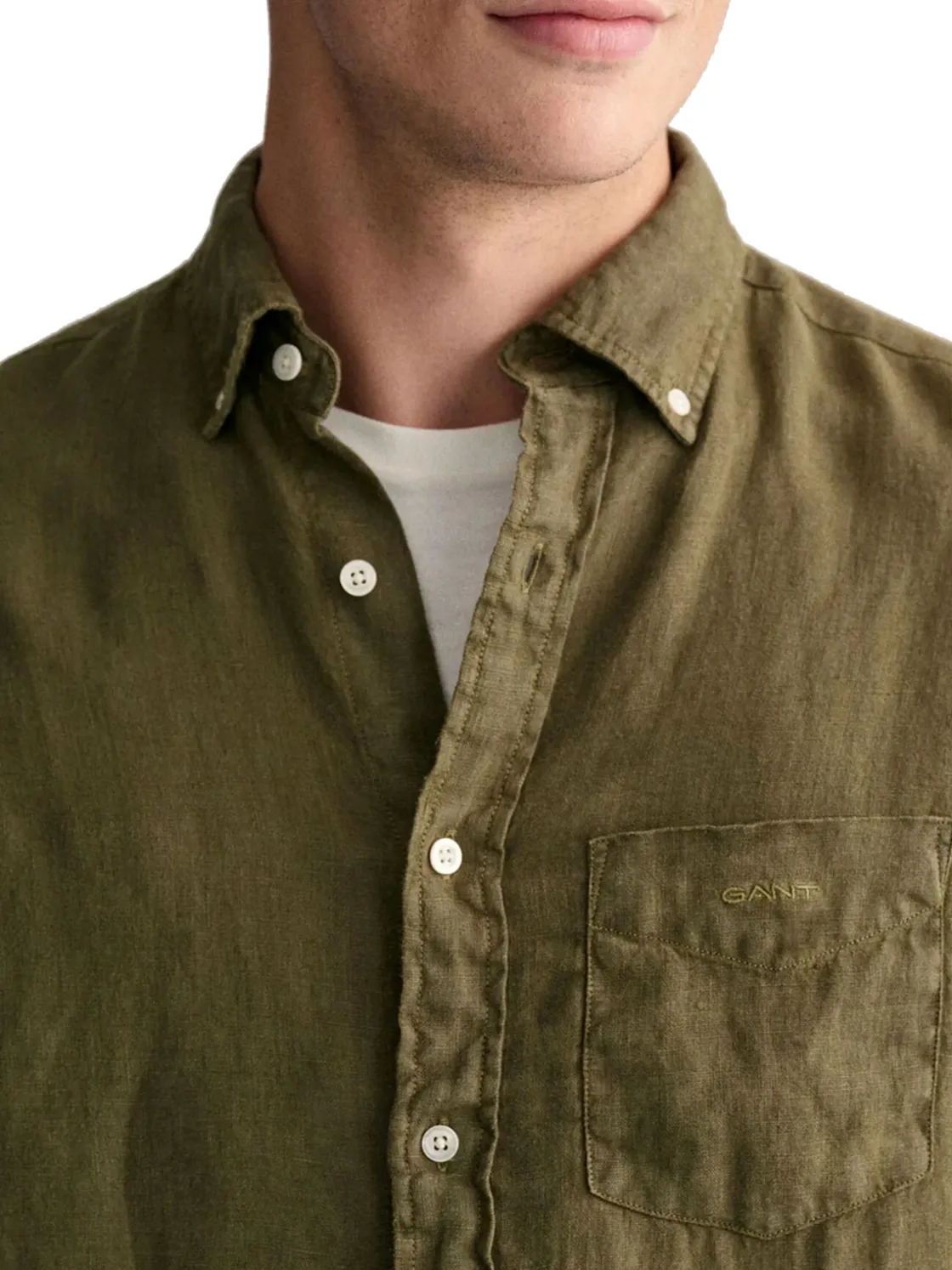Gant | Reg Gmnt Dyed Linen Shirt>Uomo Camicie