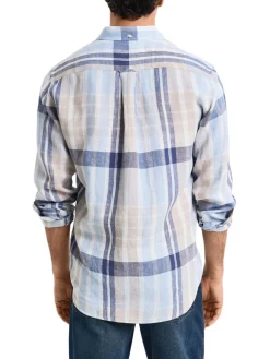 Gant | Reg Linen Madras Shirt>Uomo Camicie