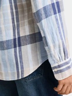 Gant | Reg Linen Madras Shirt>Uomo Camicie