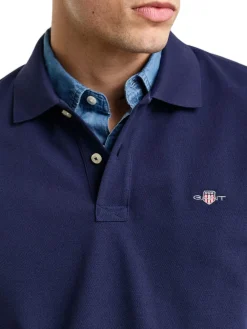 Gant | Reg Shield Ls Pique Rugger>Uomo Polo