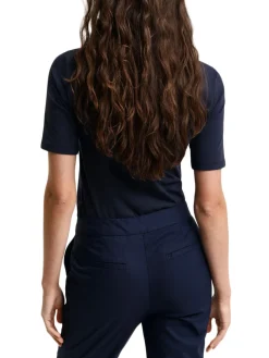 Gant | Slim Cot/Ela Ss Scoop Neck Top>Donna T-Shirts