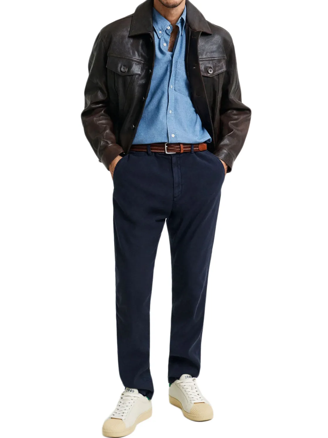 Gant | Slim Cot/Linen Chinos>Uomo Pantaloni