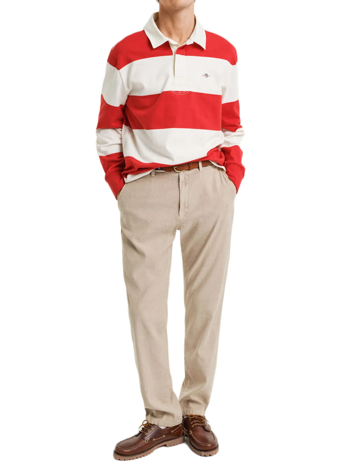 Gant | Slim Cot/Linen Chinos>Uomo Pantaloni