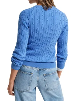 Gant | Stretch Cotton Cable C-Neck>Donna Maglie