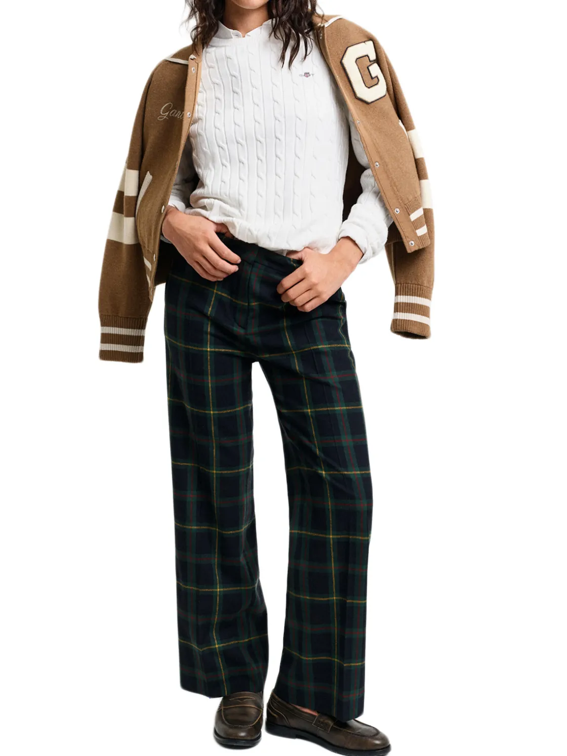 Gant | Stretch Cotton Cable C-Neck>Donna Maglie