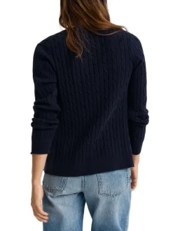 Gant | Stretch Cotton Cable Cardigan>Donna Maglie