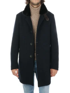 Gimo's | Cappotto Uomo in Lana Honeycomb>Uomo Cappotti E Trench